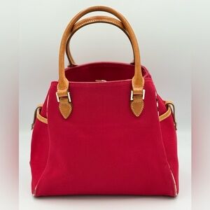 Burberry Red Canvas Tote
